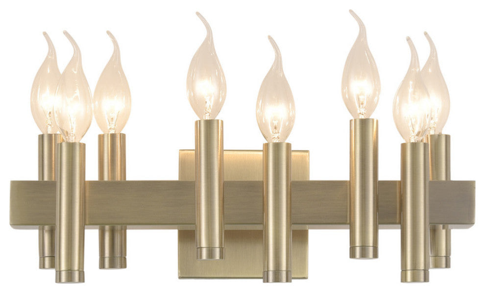 .-     Collette 8-Lt Bath - Brushed Brass