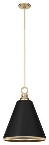 16" Klein Alturas Gold/Flat Matte Black 3-Light Pendant