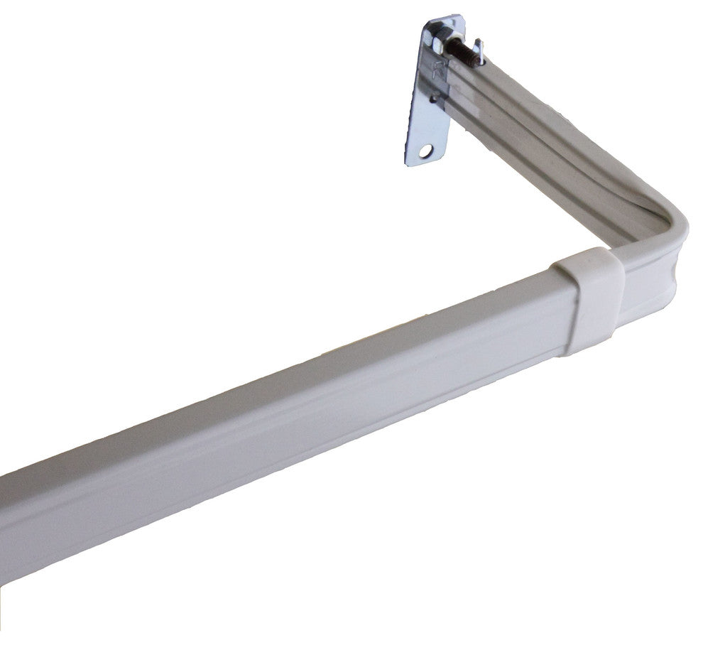 3" Clearance Single Lockseam Curtain Rod, 66-120"