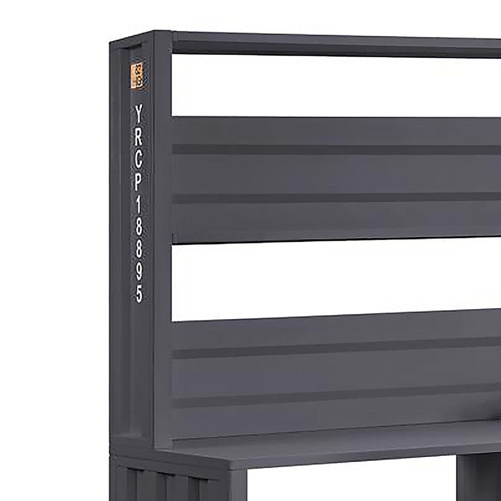 ACME Cargo Desk and Hutch, Gunmetal
