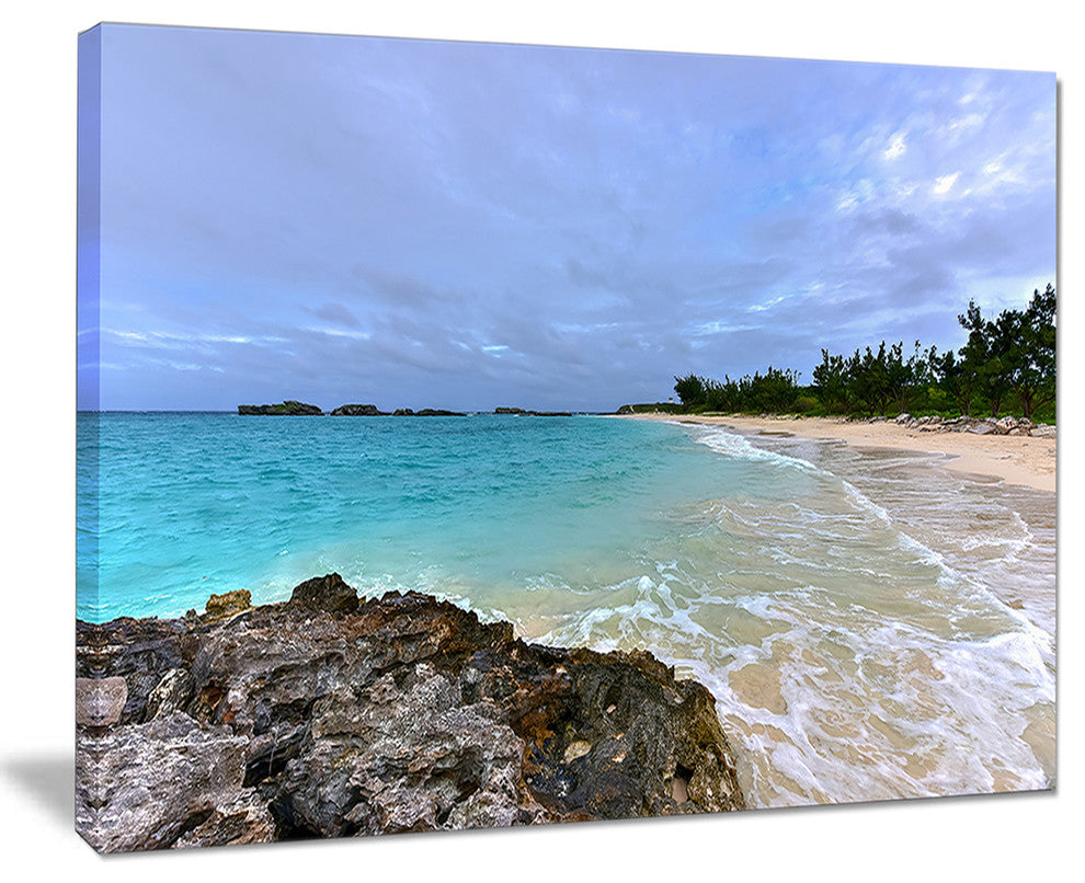 "Clearwater Beach Bermuda" Oversized Beach Canvas Artwork, 20"x12"