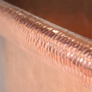 Santorini Freestanding Copper Bathtub, Polished Copper