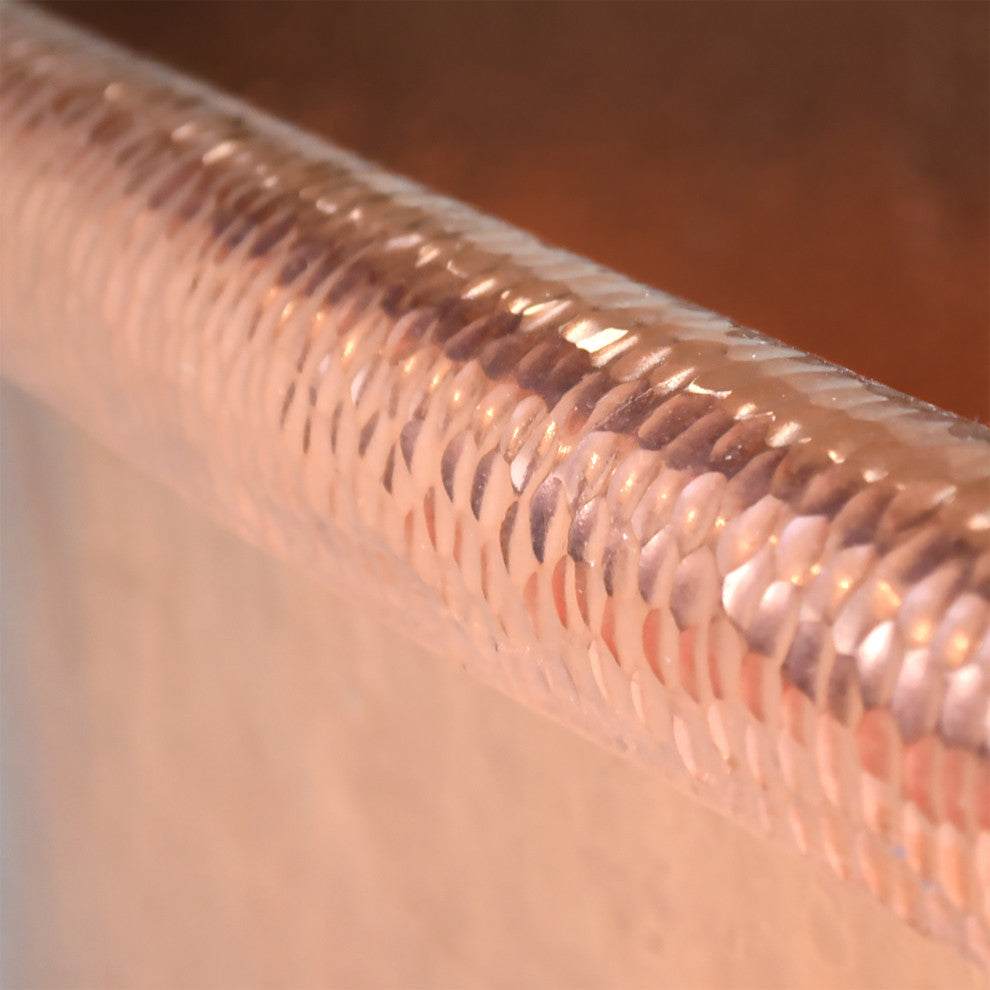 Santorini Freestanding Copper Bathtub, Polished Copper