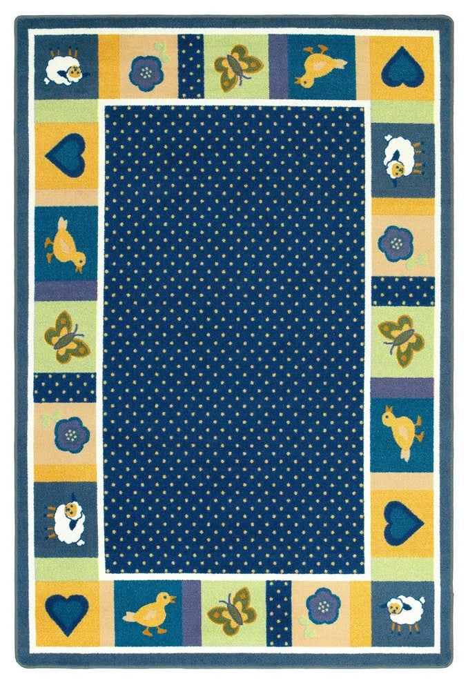 Kid Essentials Rug, Seeing Spots, Bold, 5'4"x7'8"