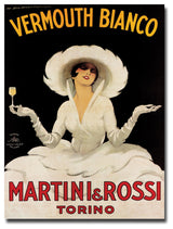 'Vermouth Bianco Martini Rossi' Canvas Art