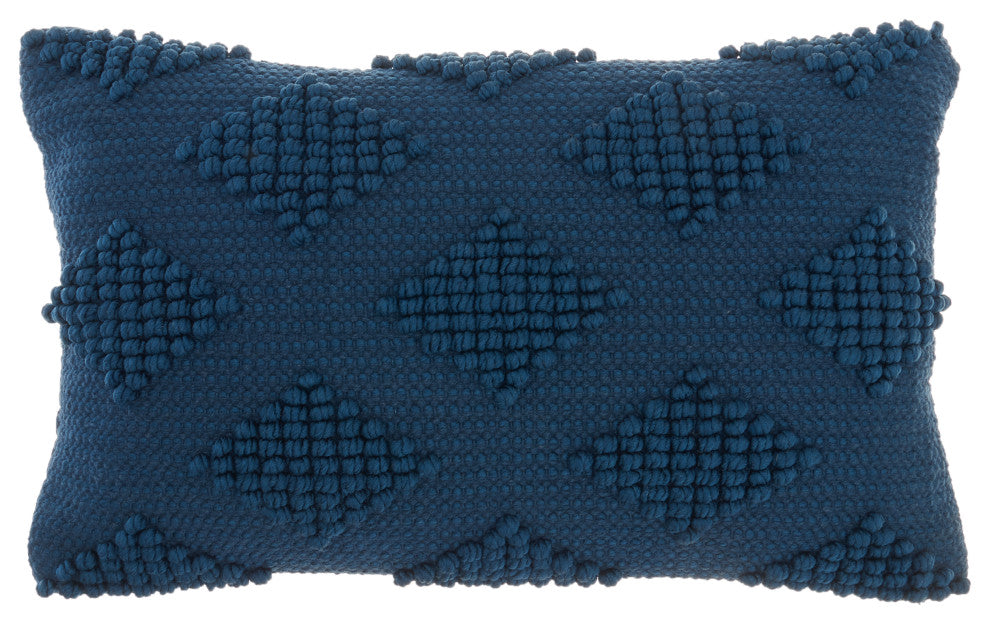 Mina Victory GC103 Throw Pillow, Navy, 12"X20"