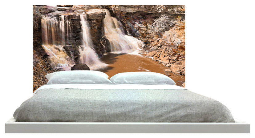 "Waterfalls In Autumn" Headboard
