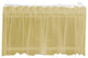 Emelia Sheer Solid Gold Kitchen Curtain, Valance