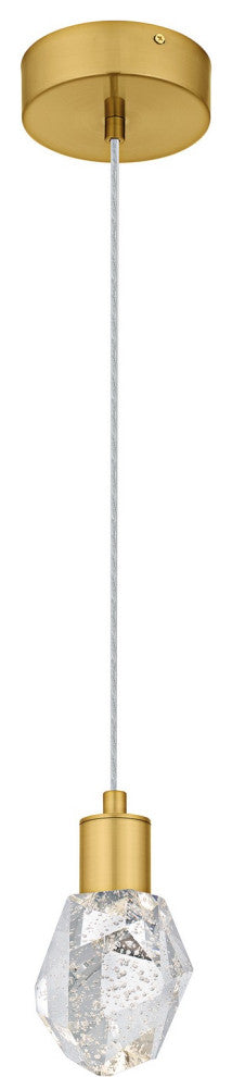 Skye LED Mini Pendant in Brushed Gold