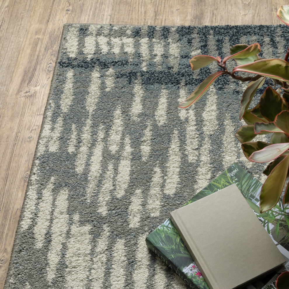 Sarasota Illusion Indoor Area Rug, Grey, 2' x 3'