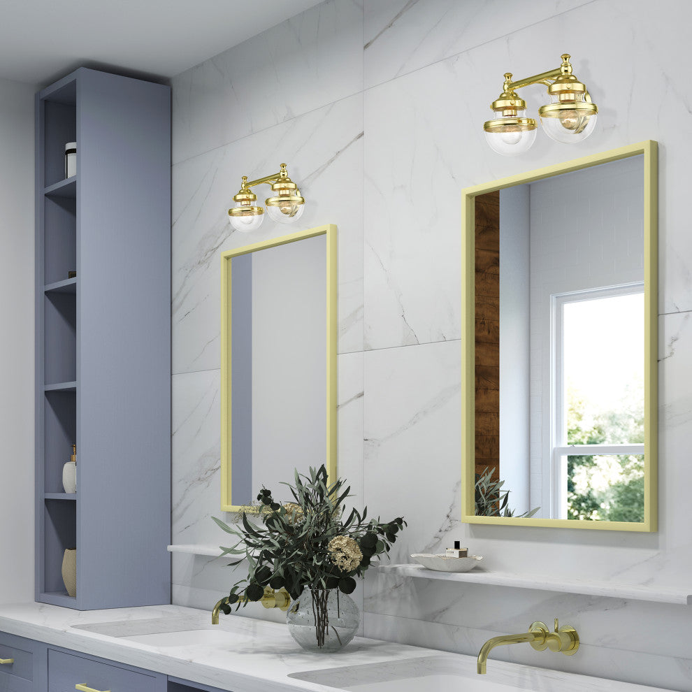 Livex Lighting Polished Brass 2-Light Vanity Sconce