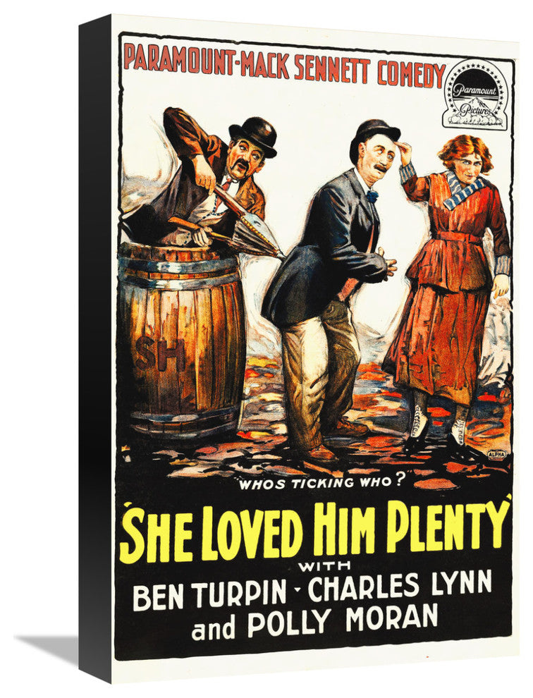 "She Loved Him Plenty" Canvas by Hollywood Photo Archive, 12x18"