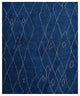 HAND KNOTTED LOOM SILK ECO-FRIENDLY AREA RUGS -8'x10',Rectangle,Blue,Geometric