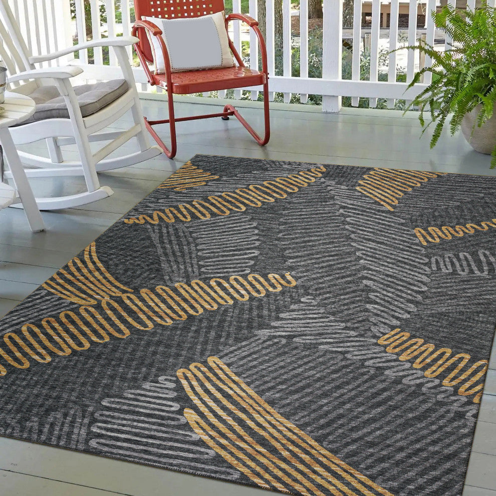 Indoor/Outdoor Sedona SN11 Shadow Machine Washable 8' x 10' Rug