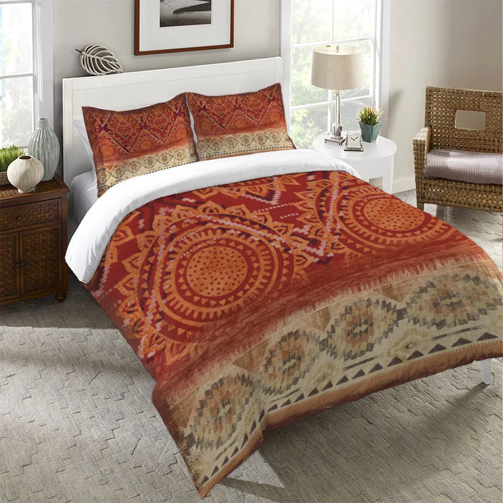 Laural Home Southwest Medallion King Duvet Cover