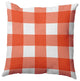 Buffalo Plaid Accent Pillow, Harvest Orange, 26"x26"