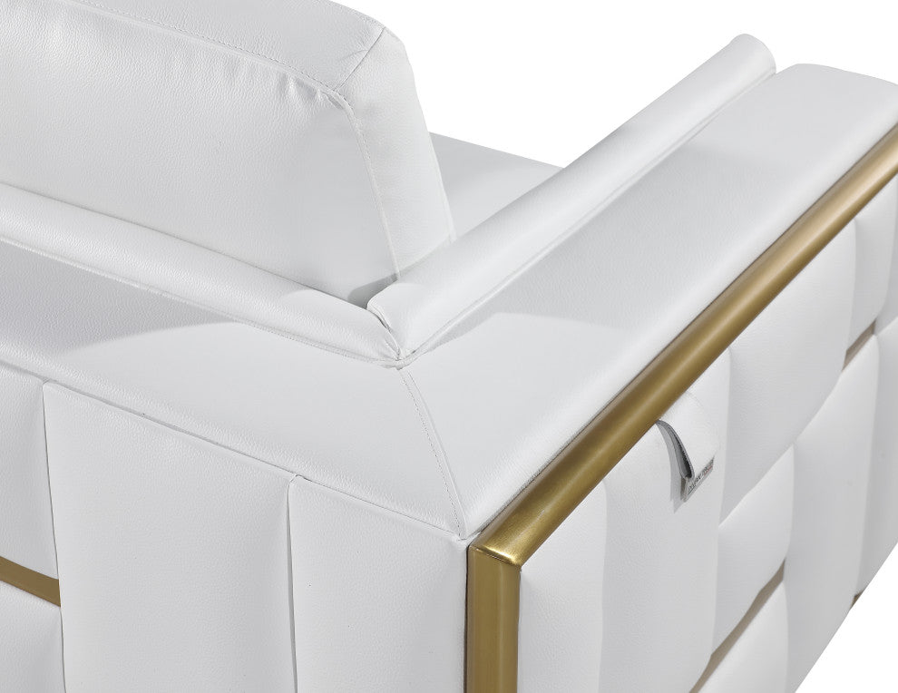 Luna Top Grain Italian Leather  Loveseat