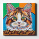 Kitten in Basket II' by Carolee Vitaletti Giclee Canvas Wall Art, 26"x26"