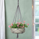 Patio 9" Wide Circular Small Hanging Pot With Netting