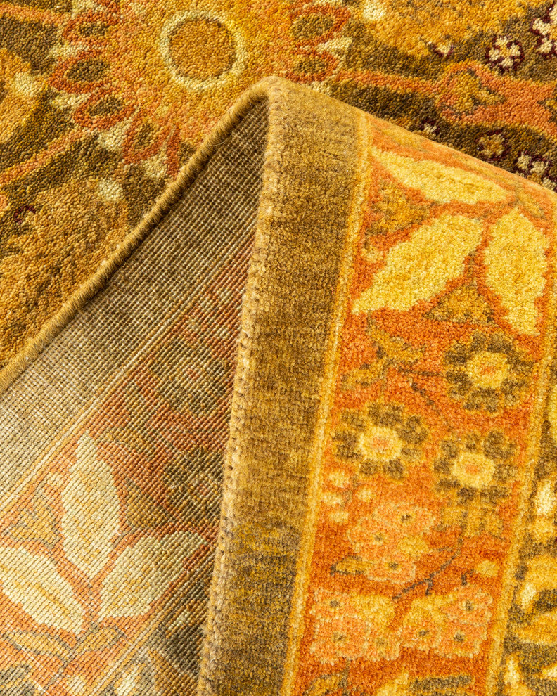 Mogul, One-of-a-Kind Hand-Knotted Area Rug Green, 6' 2" x 9' 3"