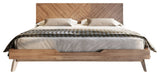 Modrest Soren Walnut Bed, Eastern King