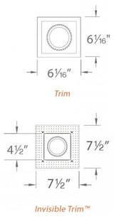 LED Precision Multiple Single-Light Trim, White