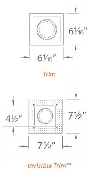 LED Precision Multiple Single-Light Trim, White