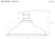 12" Peony LED Barn Light With Metropolitan Arm, White