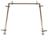 Cap Multi Angle Ceiling Rod 48-84", Antique Brass, Three Sided
