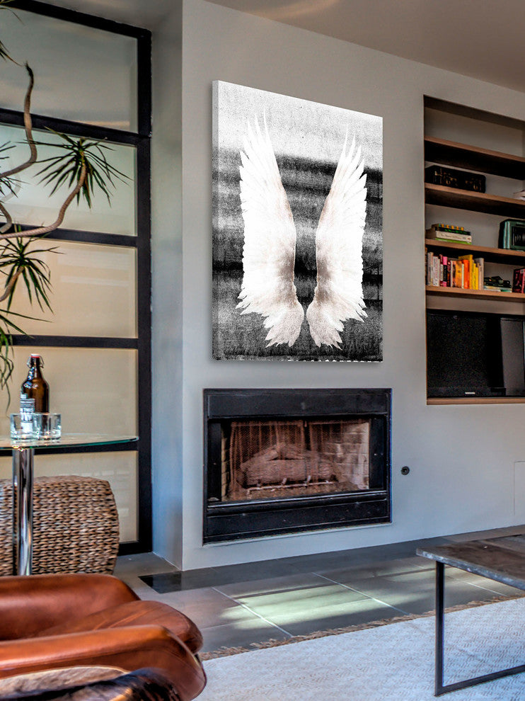 Wings on my Back Print on Canvas, 20x30 cm