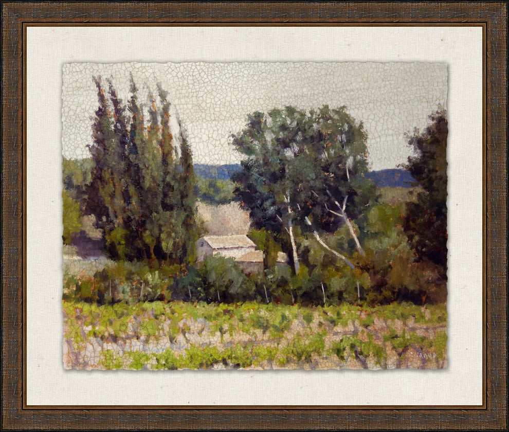 Farm In Provence, Giclee Reproduction Artwork