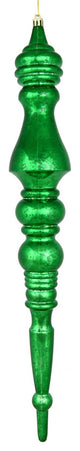 Vickerman N190904D 20" Green Mercury Finial, Pack of 2