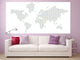 Studio Map Mural, Pastel Multicolored Dots, Wallpaper, 3 Panels, 124"x60"