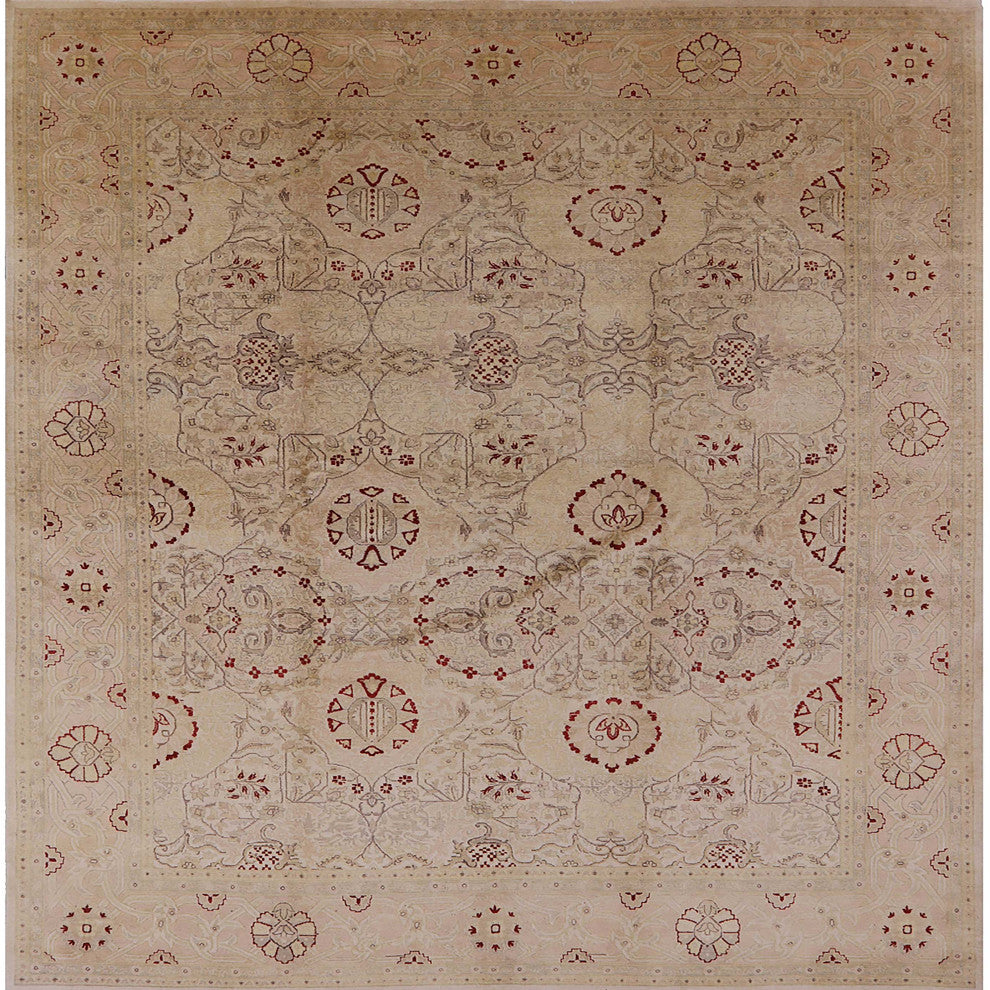 Ahgly Company Indoor Square Mid-Century Modern Area Rugs, 4' Square