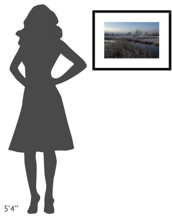 "Cold" Framed Digital Print by Nina Pauli, 26"x20"