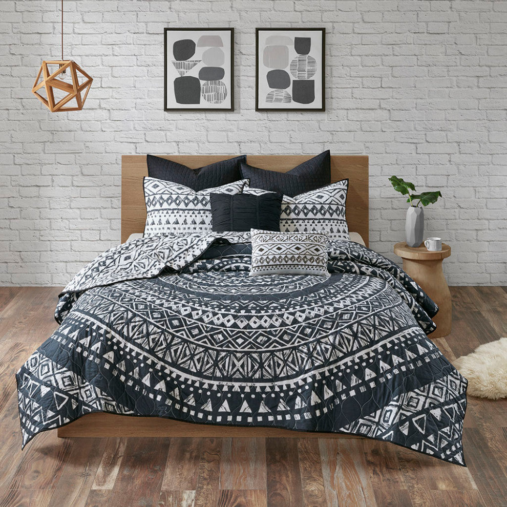 Urban Habitat Larisa 7 Piece Reversible Cotton Quilt Set