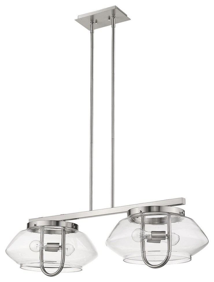 Garner 4-Light Satin Nickel Island Pendant