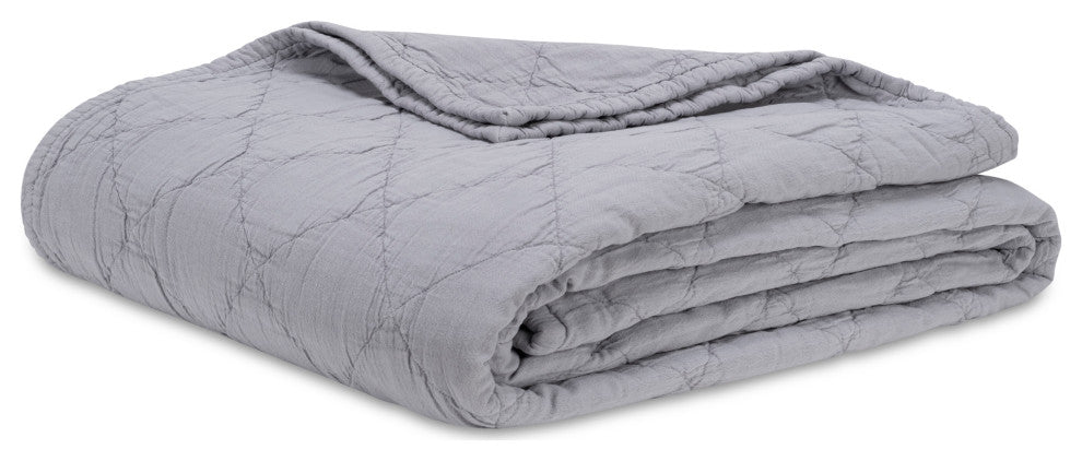 Providence Easton Blanket, Light Gray, King, Blankets