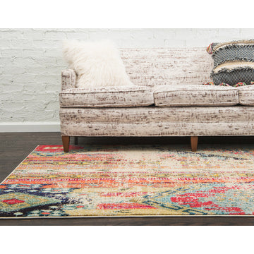 Unique Loom Multicolored Yosemite Sedona 6'' 0 x 6'' 0 Square Rug