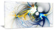 Shining Multi Colored Plasma, Abstract Wall Art Canvas, 40x20