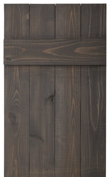 Traditional Board and Batten Exterior Shutters Pair, Stone Gray, 72"