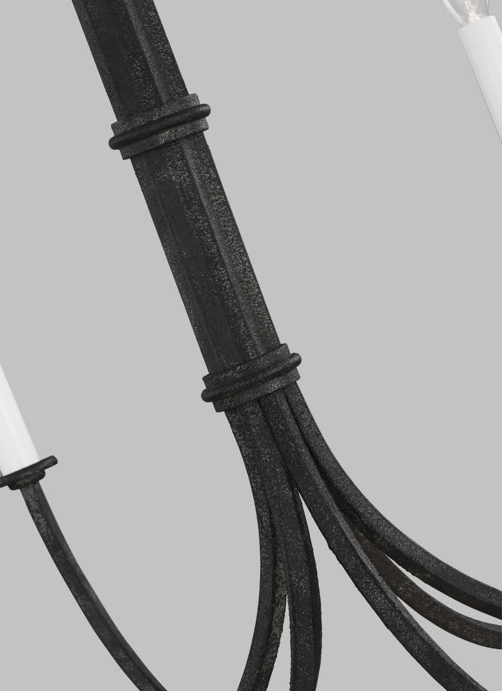 Champlain Medium Chandelier, Iron Oxide