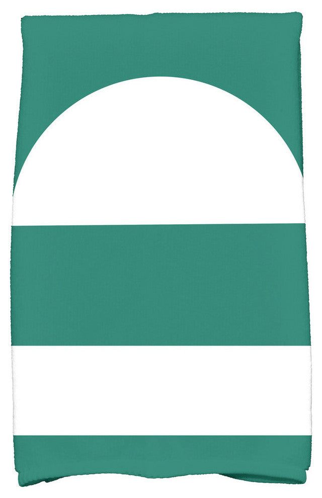 18"x30" Lock, Geometric Print Hand Towel, Green