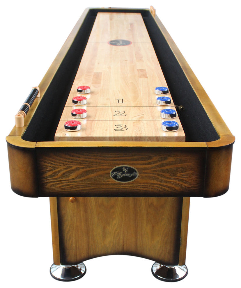 Georgetown Shuffleboard Table By Playcraft, Honey, 16'