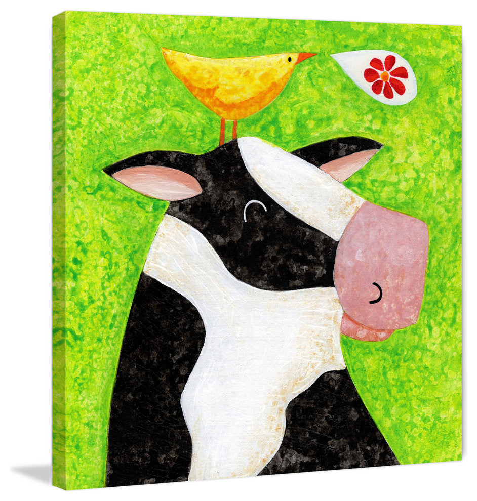Marmont Hill, "Moosic to My Ears" by Janet Nelson Print on Wrapped Canvas, 24x24