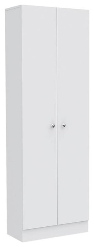 Multi Storage Pantry Cabinet in White - Material Engineered Wood
