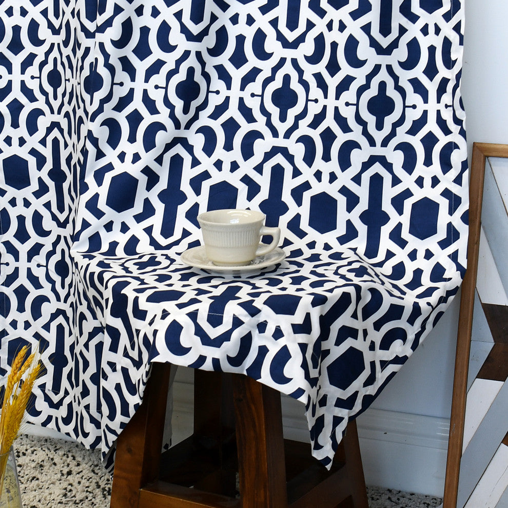 Montegomery 2 Piece Curtain Set, Blue, 2 Piece 60"x84"