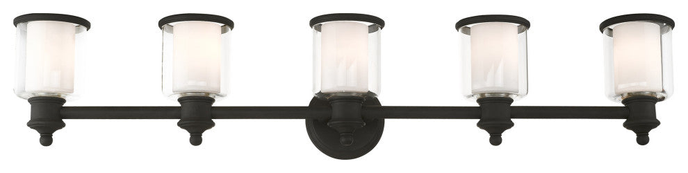 Livex Lighting Middlebush 5 Light Black Vanity Sconce