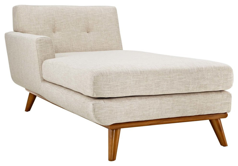 Modway Engage LeUpholstered Chaise, Beige