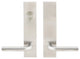 Cologne Lever, Tubular Dummy Entry, Dummy Cylinder, LH, Satin Stainless Steel